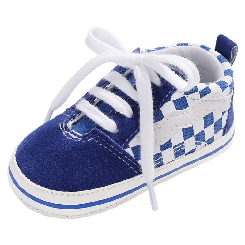 Sapatinho Bebê Estilo Tênis Casual Xadrez