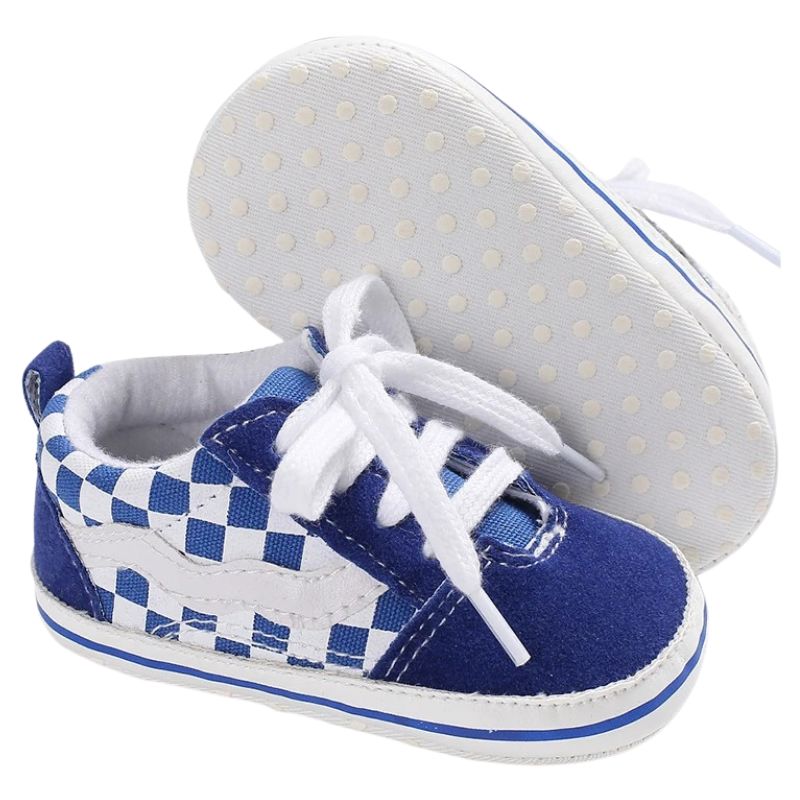 Sapatinho Bebê Estilo Tênis Casual Xadrez