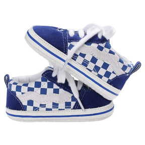 Sapatinho Bebê Estilo Tênis Casual Xadrez