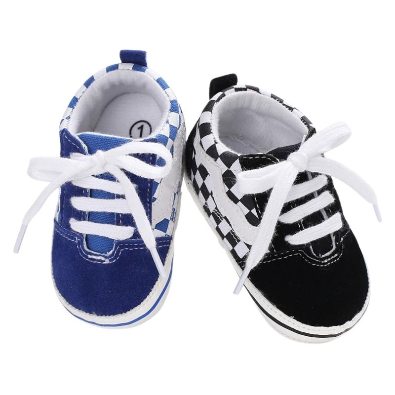 Sapatinho Bebê Estilo Tênis Casual Xadrez