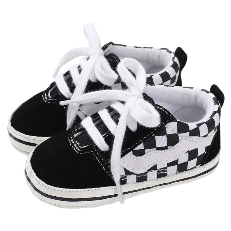 Sapatinho Bebê Estilo Tênis Casual Xadrez