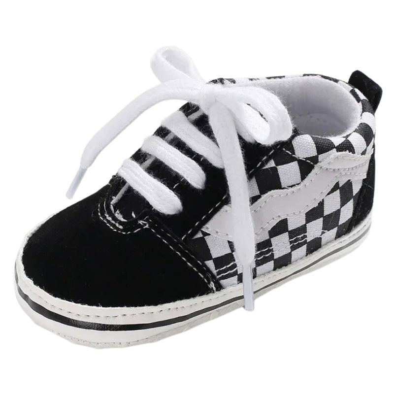Sapatinho Bebê Estilo Tênis Casual Xadrez