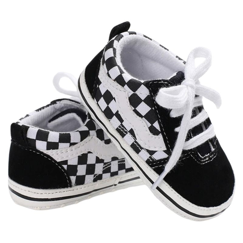 Sapatinho Bebê Estilo Tênis Casual Xadrez