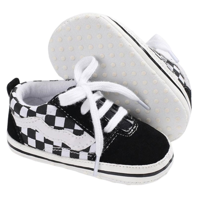 Sapatinho Bebê Estilo Tênis Casual Xadrez