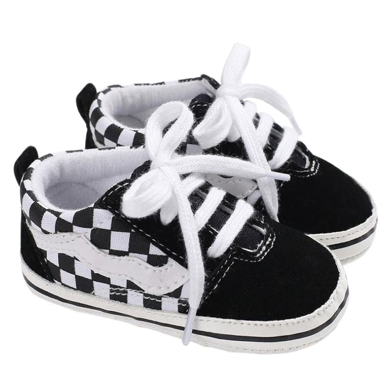 Sapatinho Bebê Estilo Tênis Casual Xadrez