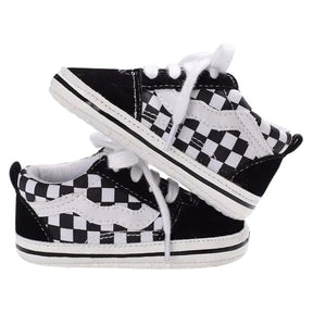 Sapatinho Bebê Estilo Tênis Casual Xadrez