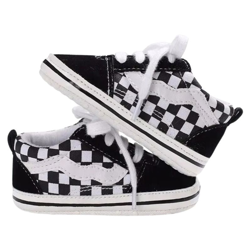 Sapatinho Bebê Estilo Tênis Casual Xadrez