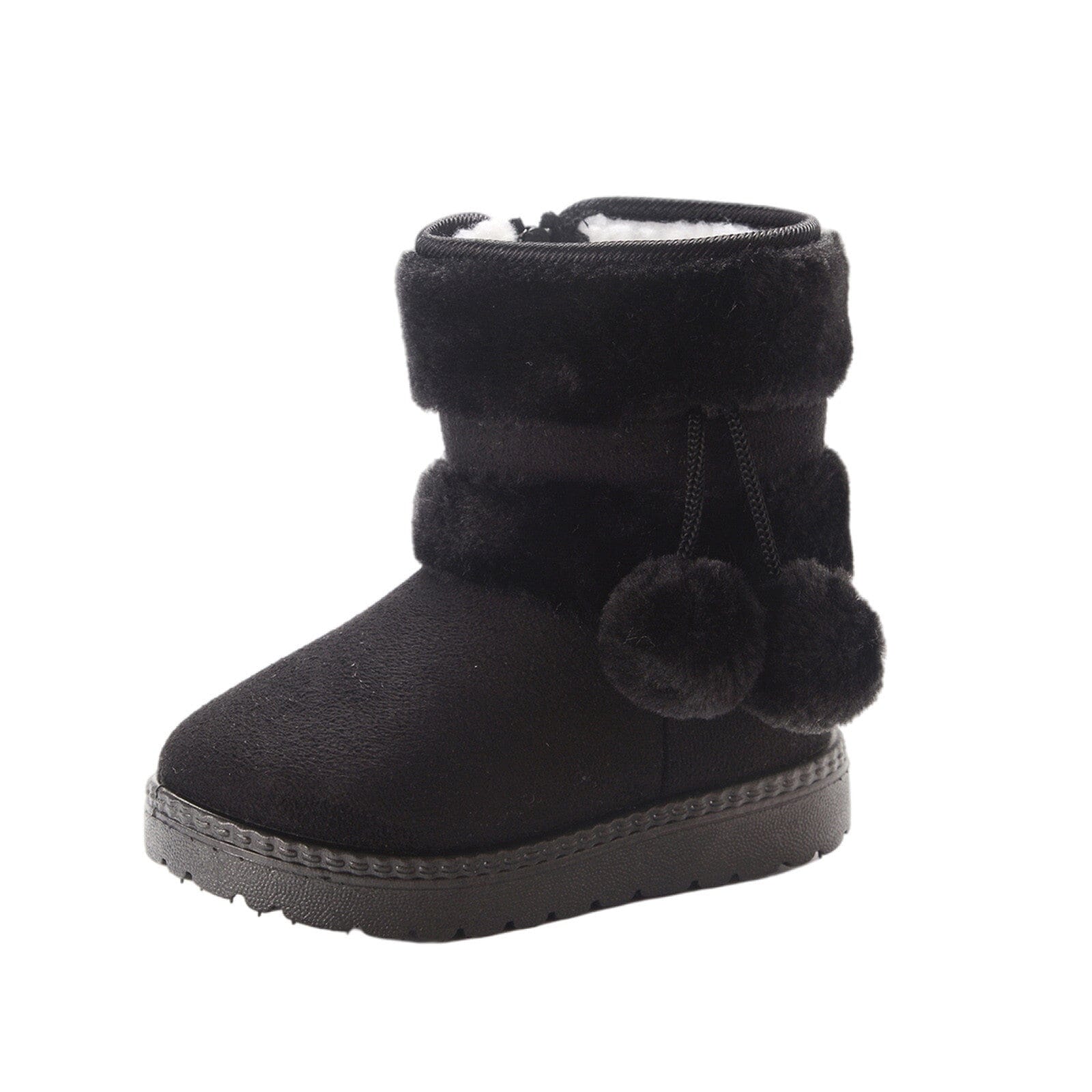 Bota Pompom de Inverno Infantil - Pantufinha Revestida de Lã
