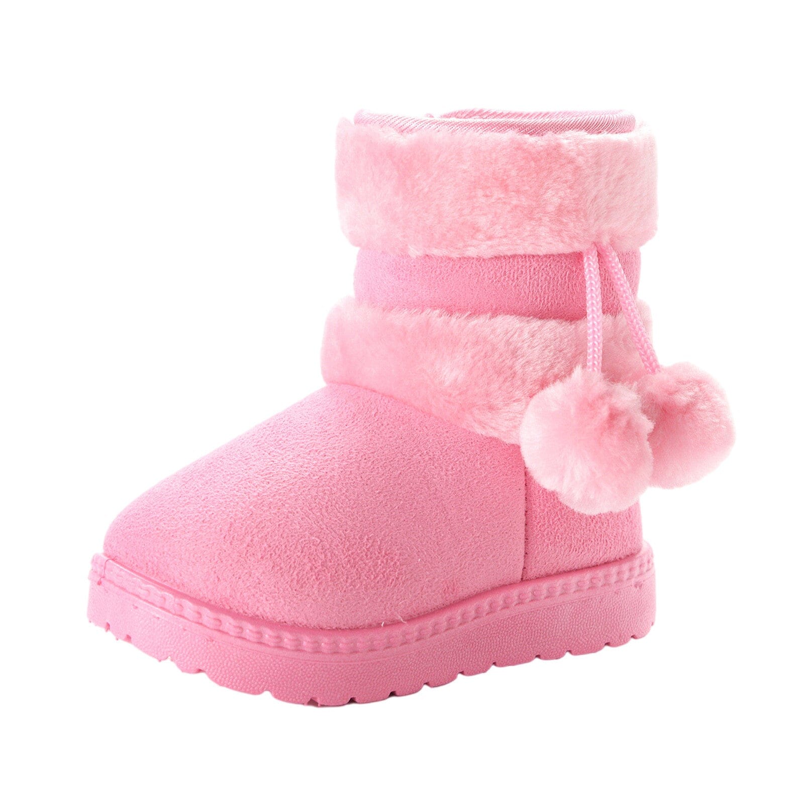 Bota Pompom de Inverno Infantil - Pantufinha Revestida de Lã