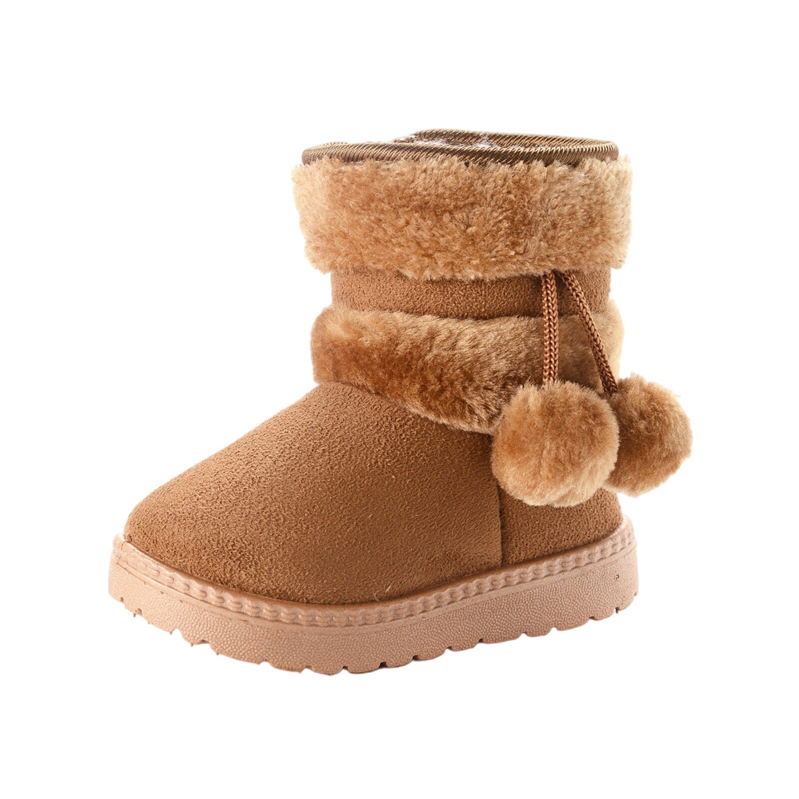 Bota Pompom de Inverno Infantil - Pantufinha Revestida de Lã