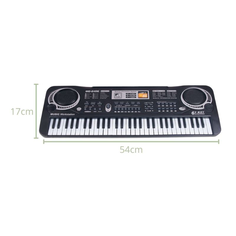 Teclado Elétrico Com Microfone Infantil