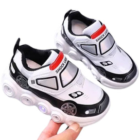 Tênis Infantil Com Luzinha Velcro Masculino