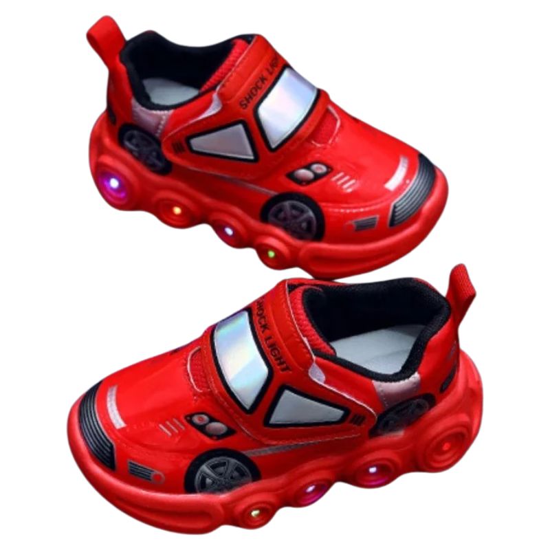 Tênis Infantil Com Luzinha Velcro Masculino