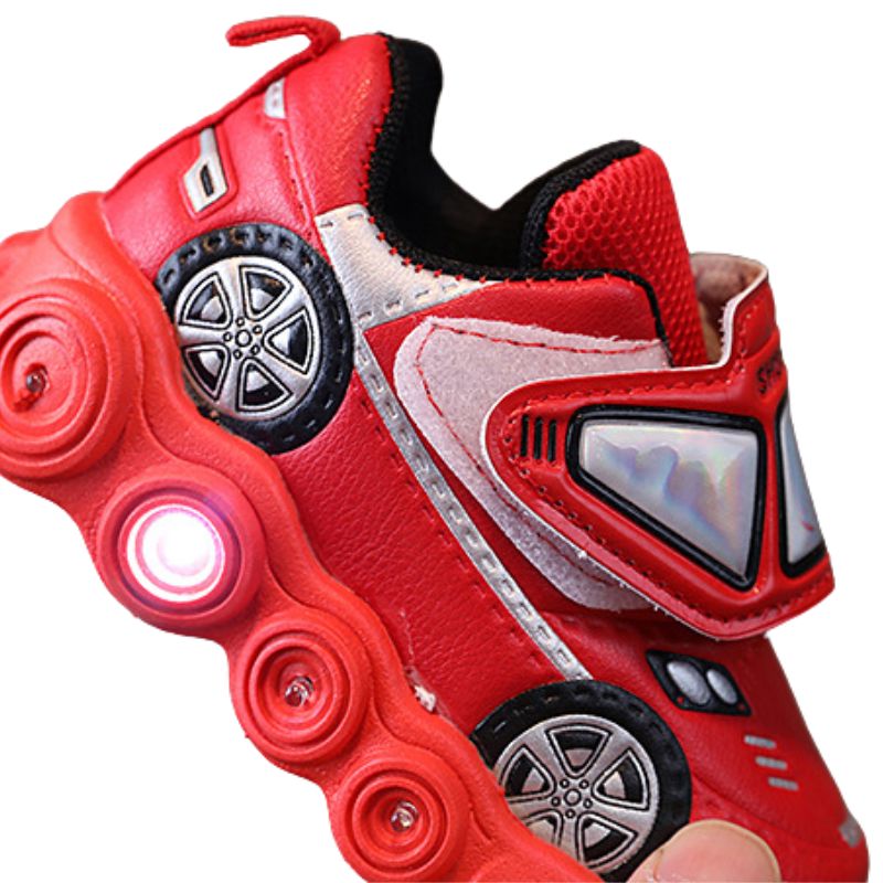 Tênis Infantil Com Luzinha Velcro Masculino