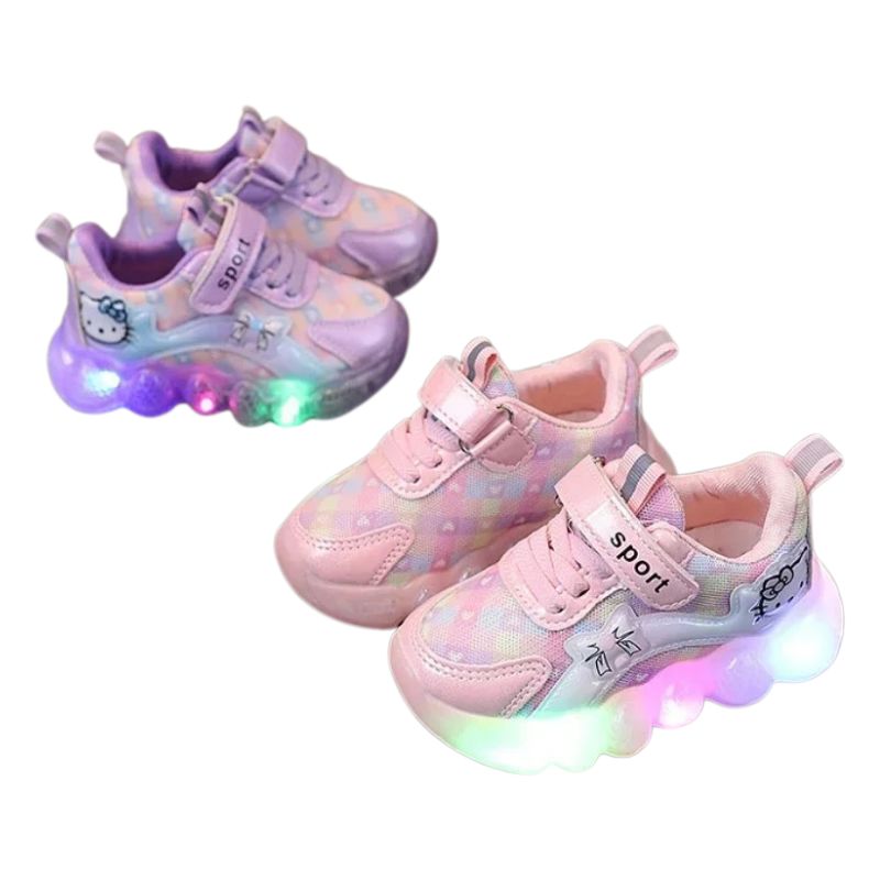 Tênis Hello Kitty com Led Infantil