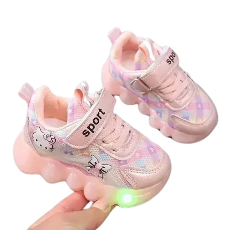 Tênis Hello Kitty com Led Infantil