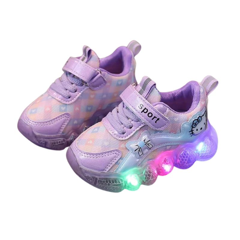 Tênis Hello Kitty com Led Infantil