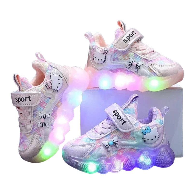 Tênis Hello Kitty com Led Infantil