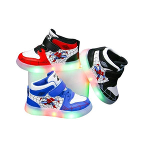 Tênis Homem Aranha com Led Bambino