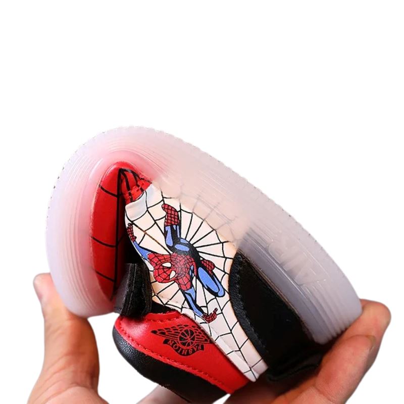 Tênis Homem Aranha com Led Bambino