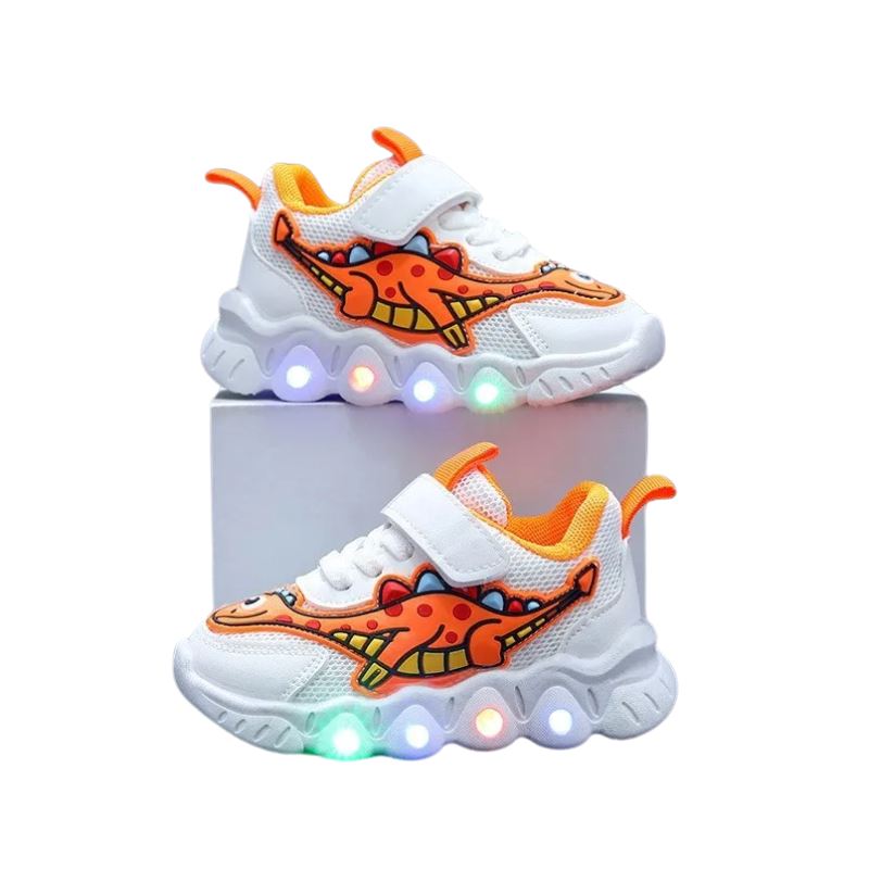Tênis Dino LED Infantil Bambino