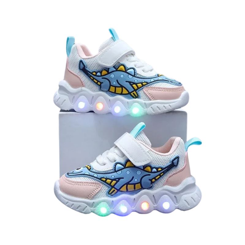 Tênis Dino LED Infantil Bambino