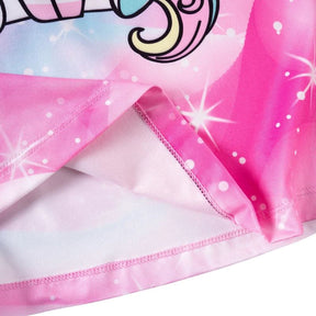 Vestido Infantil Manga Curta Unicórnio