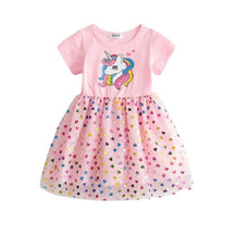 Vestido Verão Unicórnio Infantil