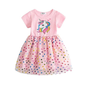 Vestido Verão Unicórnio Infantil