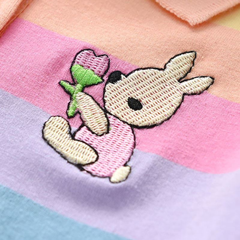 Vestido infantil Verão Arco-íris