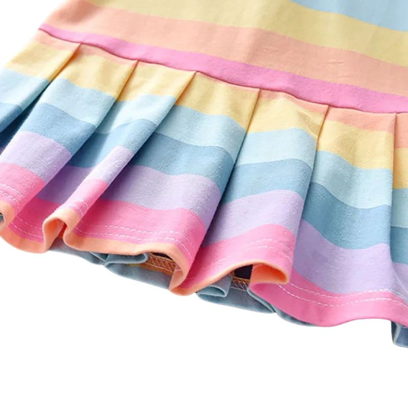 Vestido infantil Verão Arco-íris