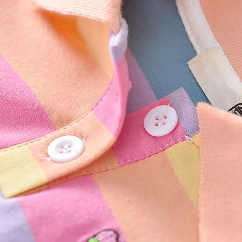 Vestido infantil Verão Arco-íris