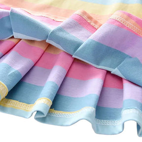 Vestido infantil Verão Arco-íris