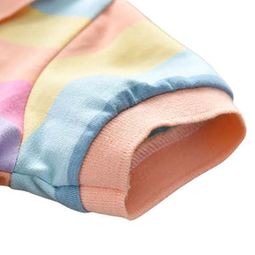 Vestido infantil Verão Arco-íris