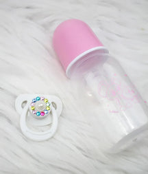 Conjunto de Chupeta Magnética e Mamadeira para Bebê Reborn Realista