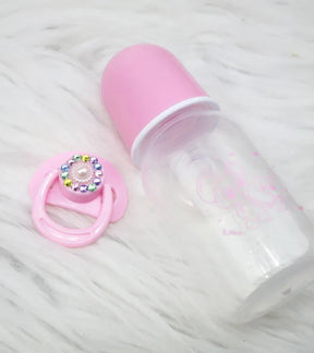 Conjunto de Chupeta Magnética e Mamadeira para Bebê Reborn Realista