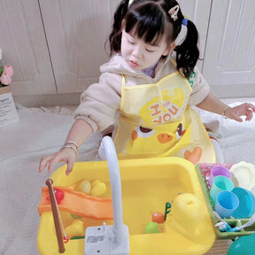 Pia de Brinquedo que sai Água com Acessórios
