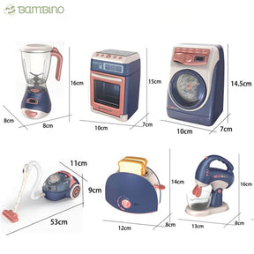 Mini Eletrodomésticos Infantis Realistas