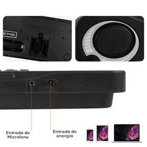 Teclado Elétrico Com Microfone Infantil