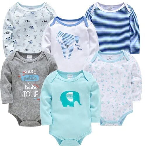 Body Infantil Manga Longa - 6 unidades